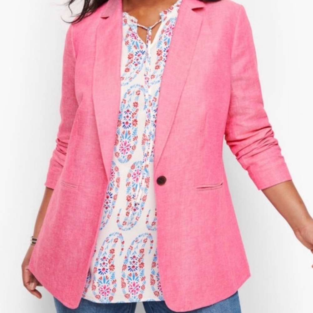 Talbots Vibrant Pink Blazer